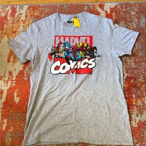 Vintage Oversized Marvel Light Gray T-Shirt